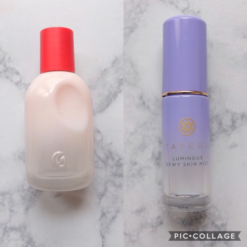 Glossier You & TATCHA Luminous Dewy Skin Mist